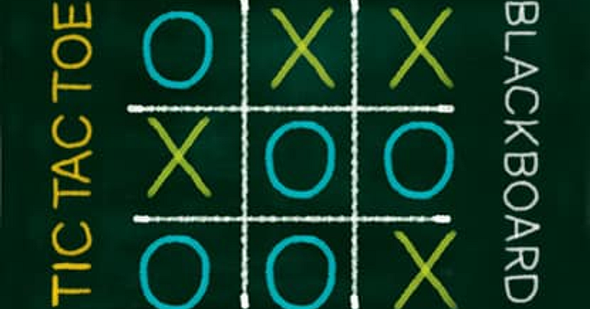 Tic Tac Toe Blackboard - Jogo Grátis Online