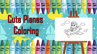 Cute Planes Coloring