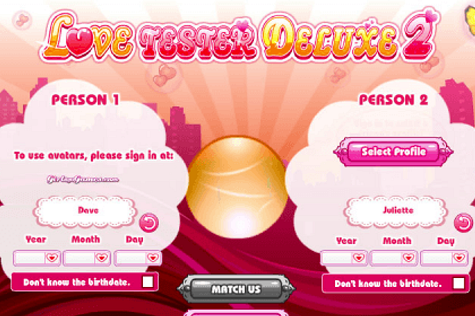 LOVE CALCULATOR jogo online gratuito em