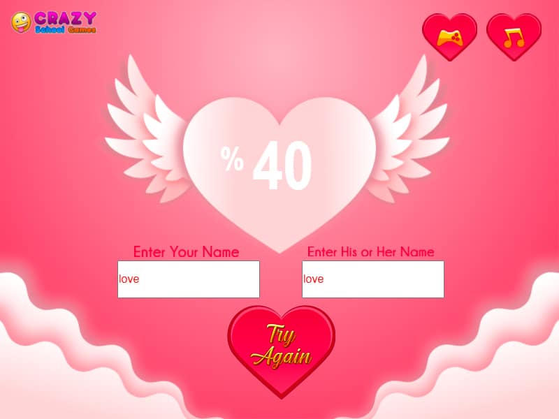 Love Test Jogo Grátis Online FunnyGames