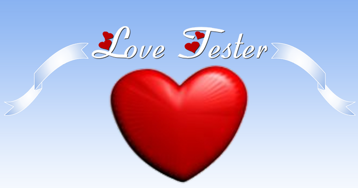 Love Tester - Jogos de Meninas - 1001 Jogos