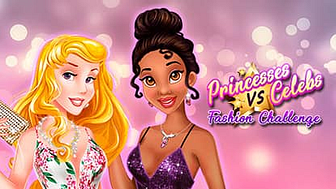 Princesas vs Desafio de Moda de Celebridades