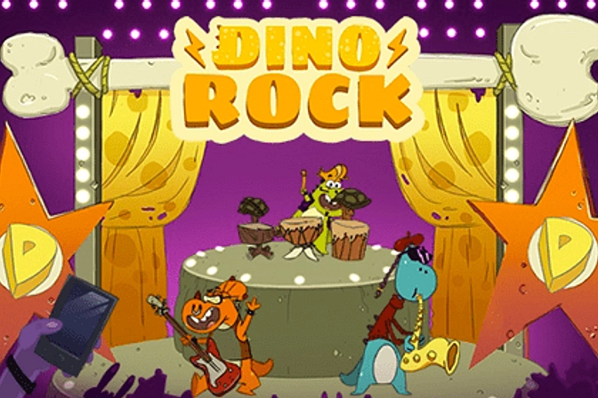 Dino Rock - Jogo Grátis Online